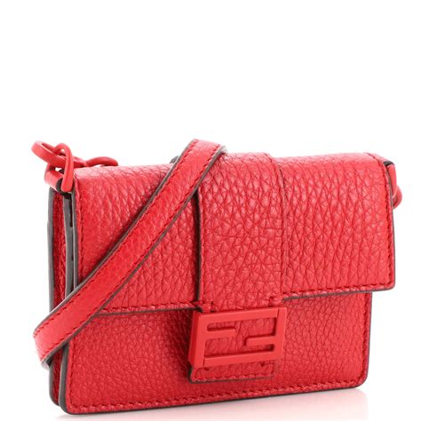 fendi micro flat baguette